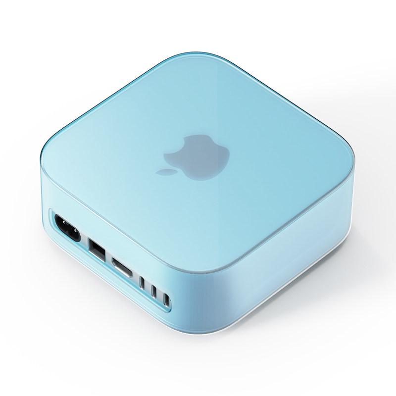 Full Protective Case for Mac mini M4 2024,Shockproof Bumper,Scratch-Resistant Anti-Collision Skin,Thin Lightweight