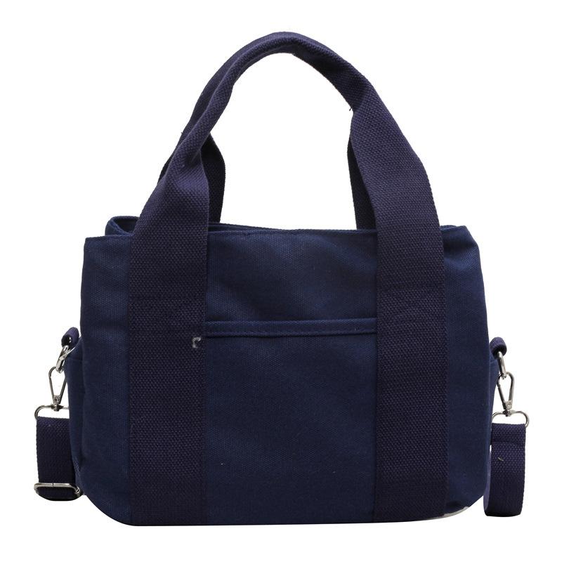 Women's Canvas Bag Multi-Pocket Handbag Single Shoulder Large Capacity Women's Bag Crossbody Bag