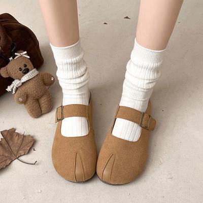 Туфли женские тапочки повседневные пантофле закрытый носок роскошные резиновые новые плоские ретро весенние модные шлепанцы круглые плоские туфли женские