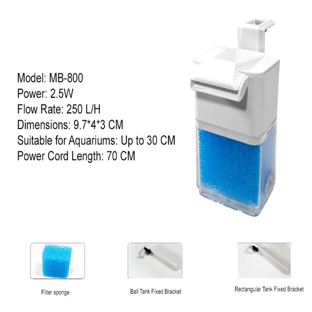Standing Fish Tank Submersible Filter Extendable Aquarium Water Purifier  Odd-Shaped Aquarium