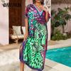 Новый женский купальник-бикини с принтом для пляжного отдыха и накидкой больших размеров