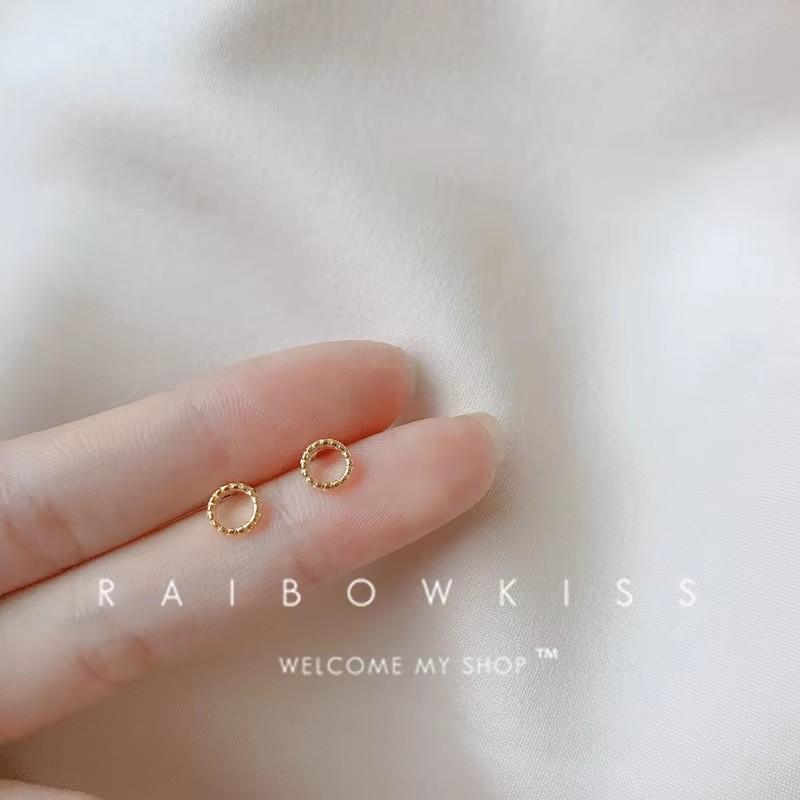 925 Silver Needles Gold Color Simple Small Butterfly Stud Earrings for Women Hypoallergenic Daily Wear Ear Girls Pierc Gifts