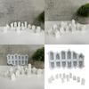 Flexible Silicone Mold Windowed Small House Decoration Making Mould Temperature Resistant Gypsum Mould for Ornament