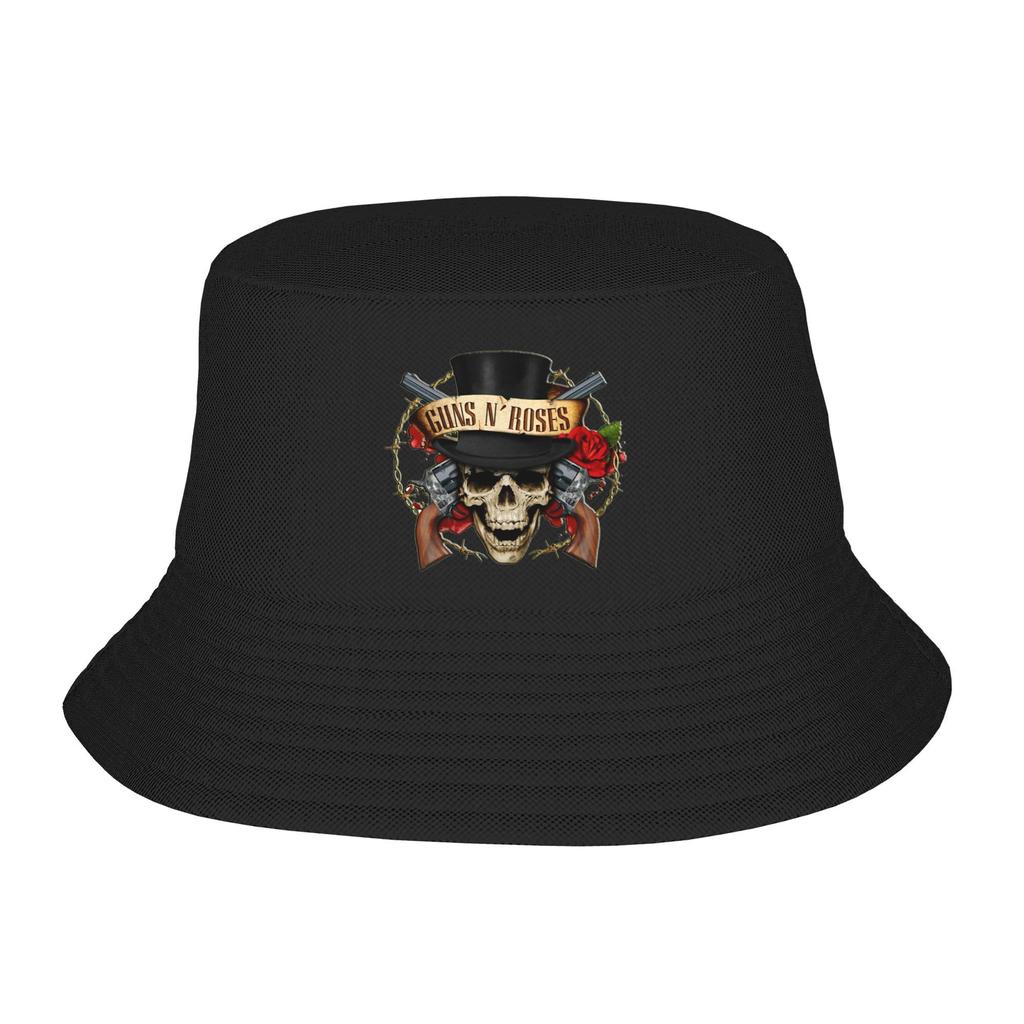 Панама Мужская Женская Легкая Для Улицы Guns N Roses Рыбалка Рыбацкая Шляпа Жаркое Лето Пляжный Отпуск Отдых Головной Убор Шляпа-Бочка