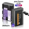 PALO 2600 mAh LP-E6D LP E6 LPE6 LP E6N Battery Type-C Charge for Canon 5D Mark II III 7D 60D EOS 6D 70D 80D EOS 5DS R Cameras