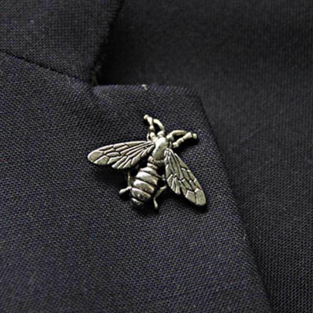 Charm Brooches Retro Metal Suit Collar Pin Small Fresh Bee New 1pc Men