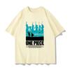 ONE PIECE Совместная футболка Мужская и Женская Летняя Периферийная Одежда Эйс Санджи Луффи Зоро Футболка с коротким рукавом Детская одежда