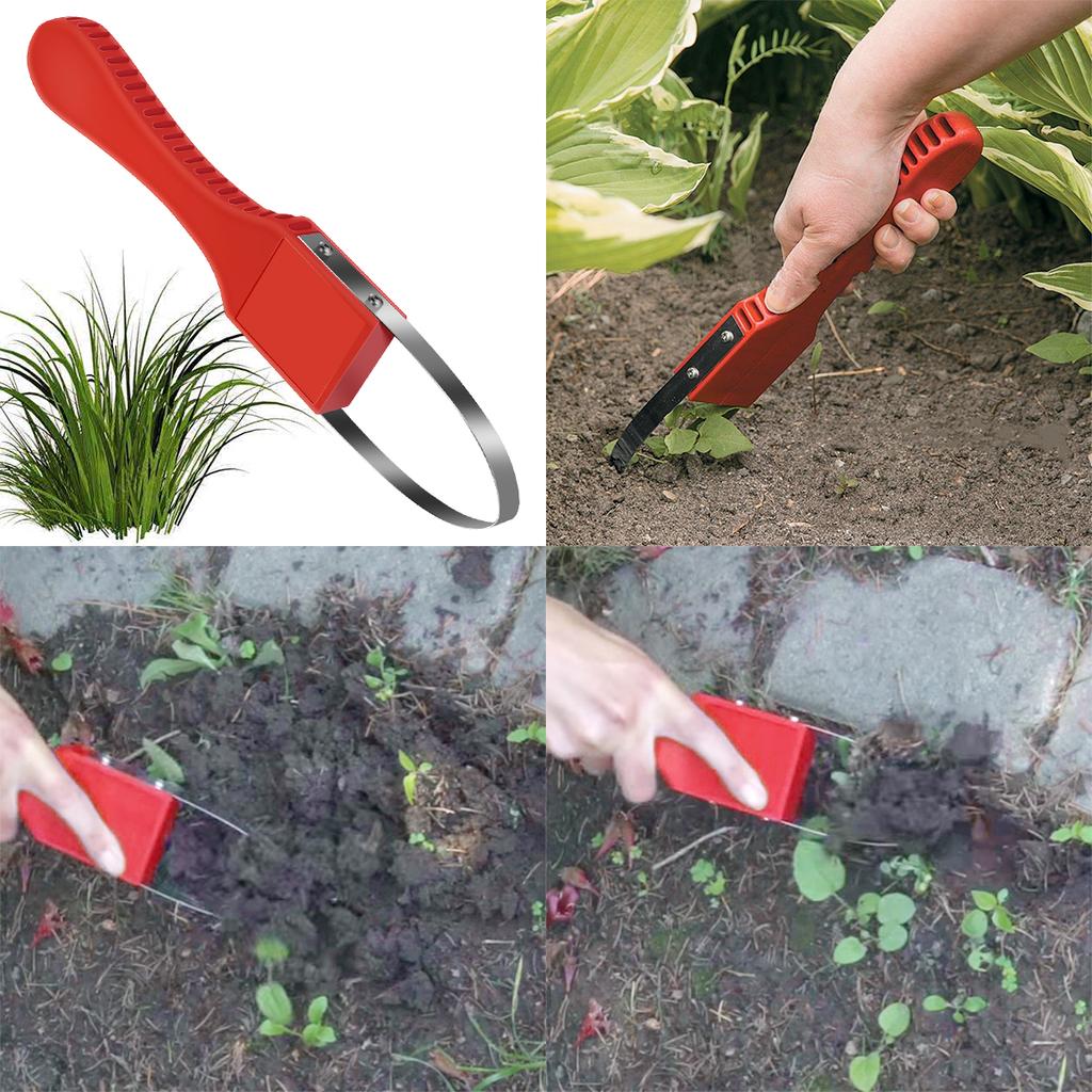 Hand Loop Weeder Tool Garden Metal Loop Design Manual Weeders Tool With Plastic Handle For Weeding