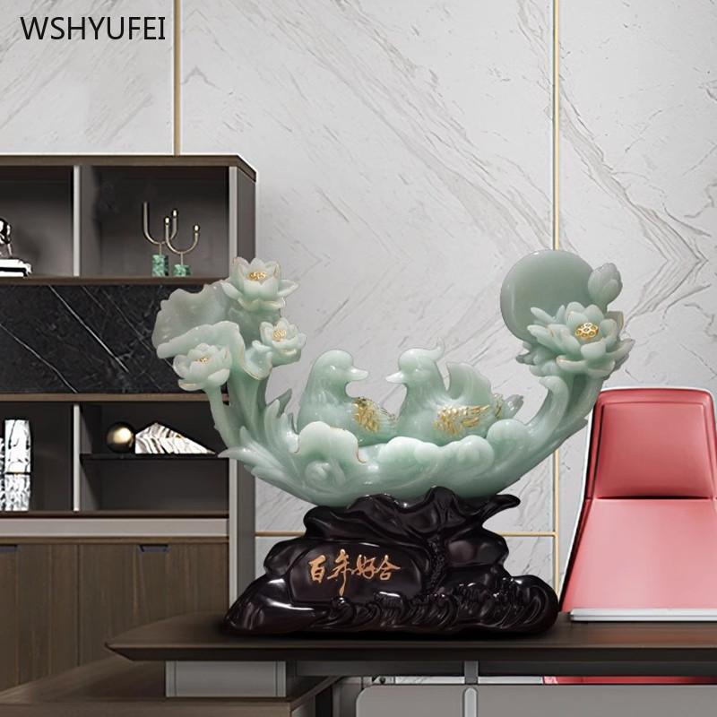 Китайский стиль Украшения для рабочего стола Centennial Harmony Mandarin Duck украшения Аксессуары для украшения дома Свадебный подарок