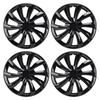 4 шт. 16-дюймовых колпаков на колеса Защита от царапин Стильный вид Универсальная посадка R16 Крышка диска для большинства автомобилей Грузовиков Внедорожников