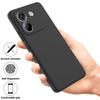 For Xiaomi Poco M7 Pro 5G Liquid Silicone Case Phone Back Cover with Hand Strap
