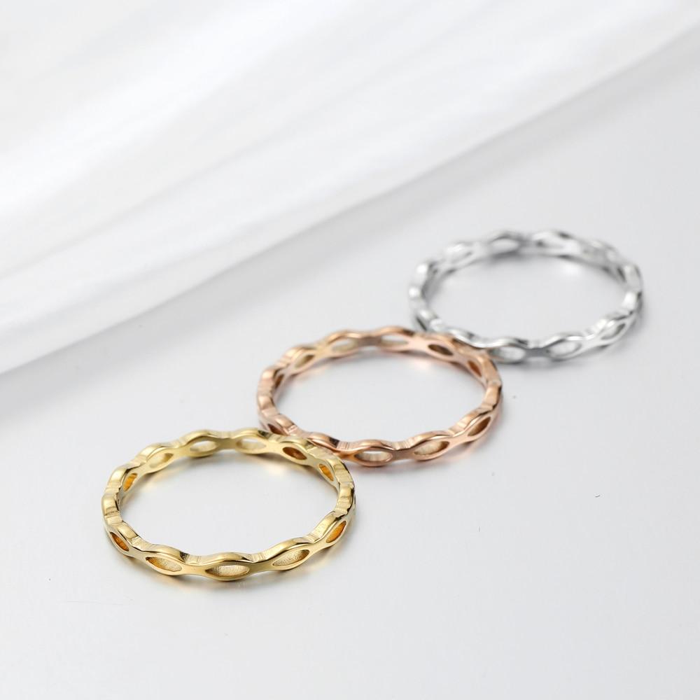 3 шт./компл. модные очаровательные ювелирные кольца из нержавеющей стали