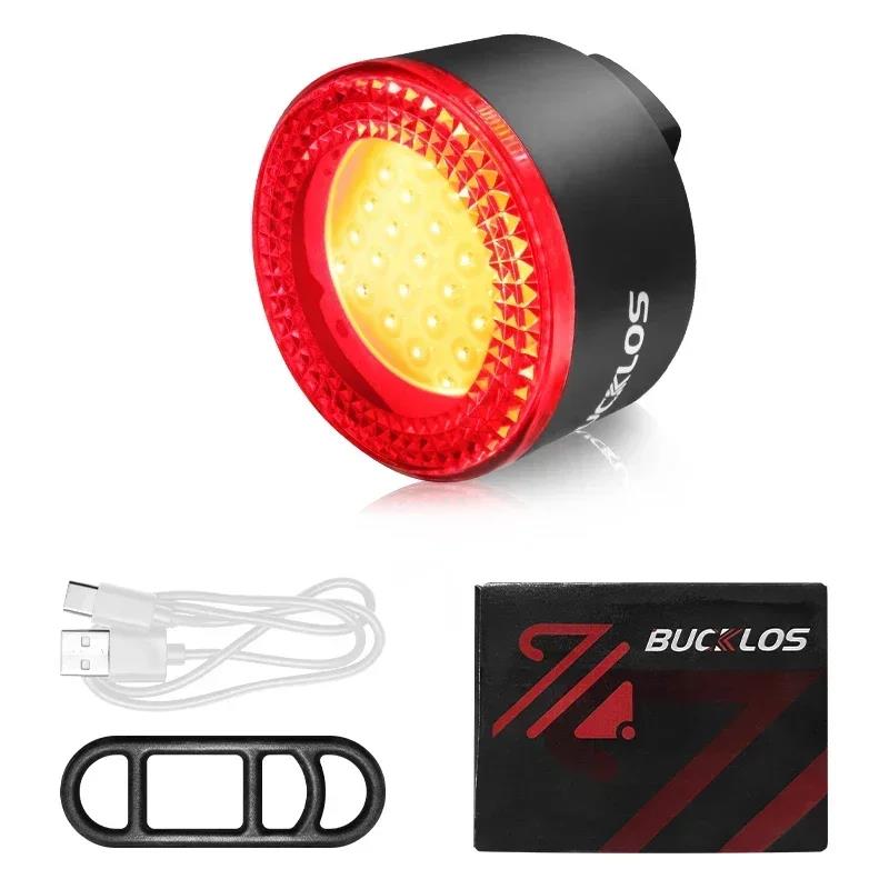 BUCKLOS Bike Light COB Front Rear Bicycle Lights LED Rechargeable Mountain Road Bicycle Lamp MTB Tail Light Cycling Flashlight 7