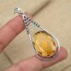 Цитрин драгоценный камень стерлингового серебра 925 пробы ручной работы овальной формы ювелирный кулон для подарков