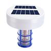 Solar Pool Ionizer Automatic Floating Pool Cleaner with LED Lights Solar Charging Chlorine-Free Pool Water Purifier Ionizer for Above Ground