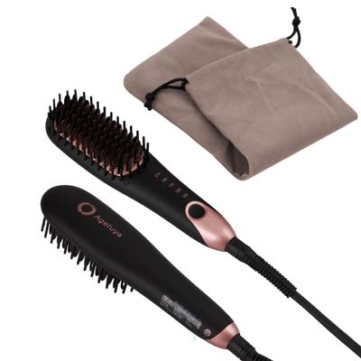 Портативная термощетка Agetsuya Heat Brush, черная, совместимая с зарубежными аналогами, термощетка, утюг