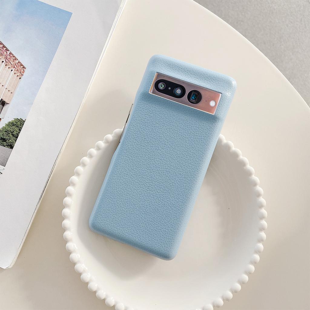 Comfortable Leather Phone Case For Google Pixel 8 7 6 Pro 5 7a 6a 4a 4 XL Luxury Lichee Pattern Back Cover