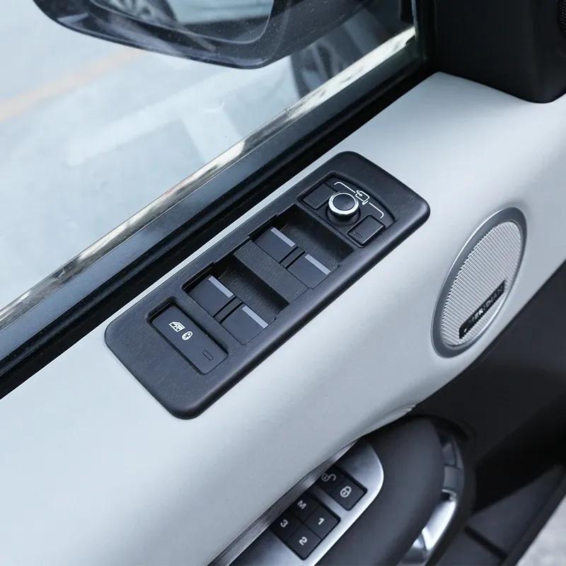 For Land Rover Discovery 5 2017+ Glass Lifting Frame All-Inclusive Window Lifting Button Decorative Frame ABS Chrome Plating 4pc