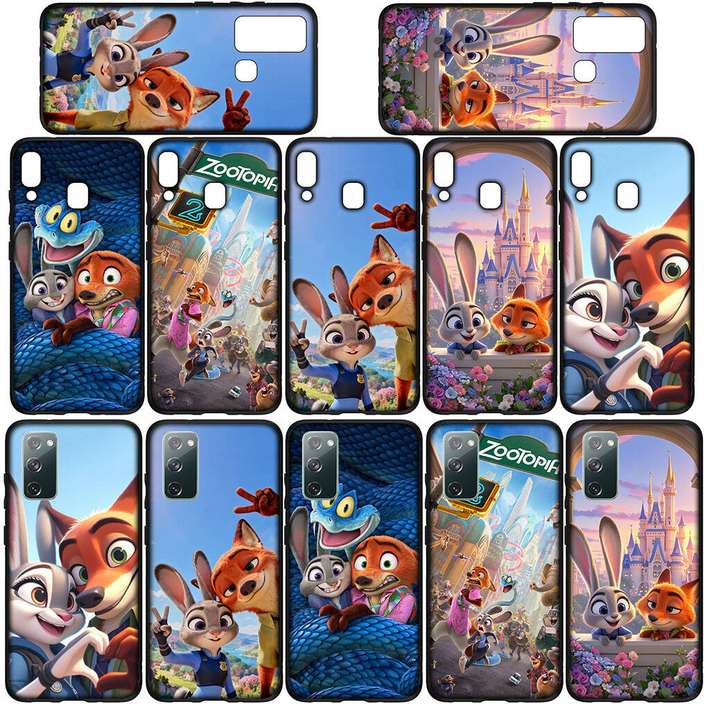 Чехол для телефона для iPhone 17 16 15 Plus X Huawei P30 P20 Lite Redmi Note 14 12 11 13 Pro Max OPPO A60 A80 A40 A18 A38 A54 Зверополис 2 Джуди Ник Гэри Cover