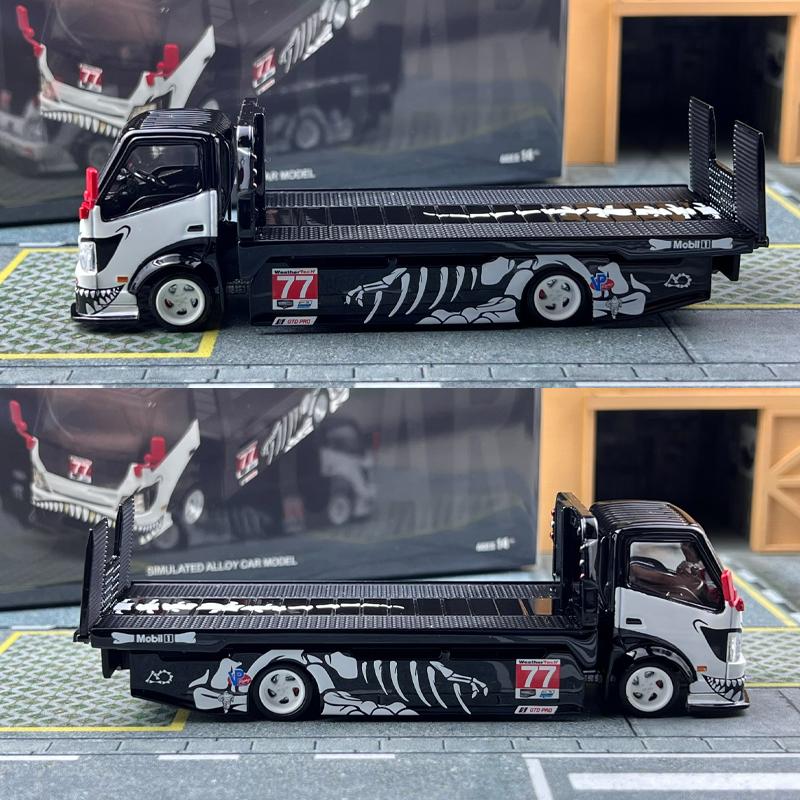 Крутая машина CC 1/64 Эвакуатор H300 №77 Металлическая машина Статическая литая модель Коллекция Модель автомобиля Игрушка