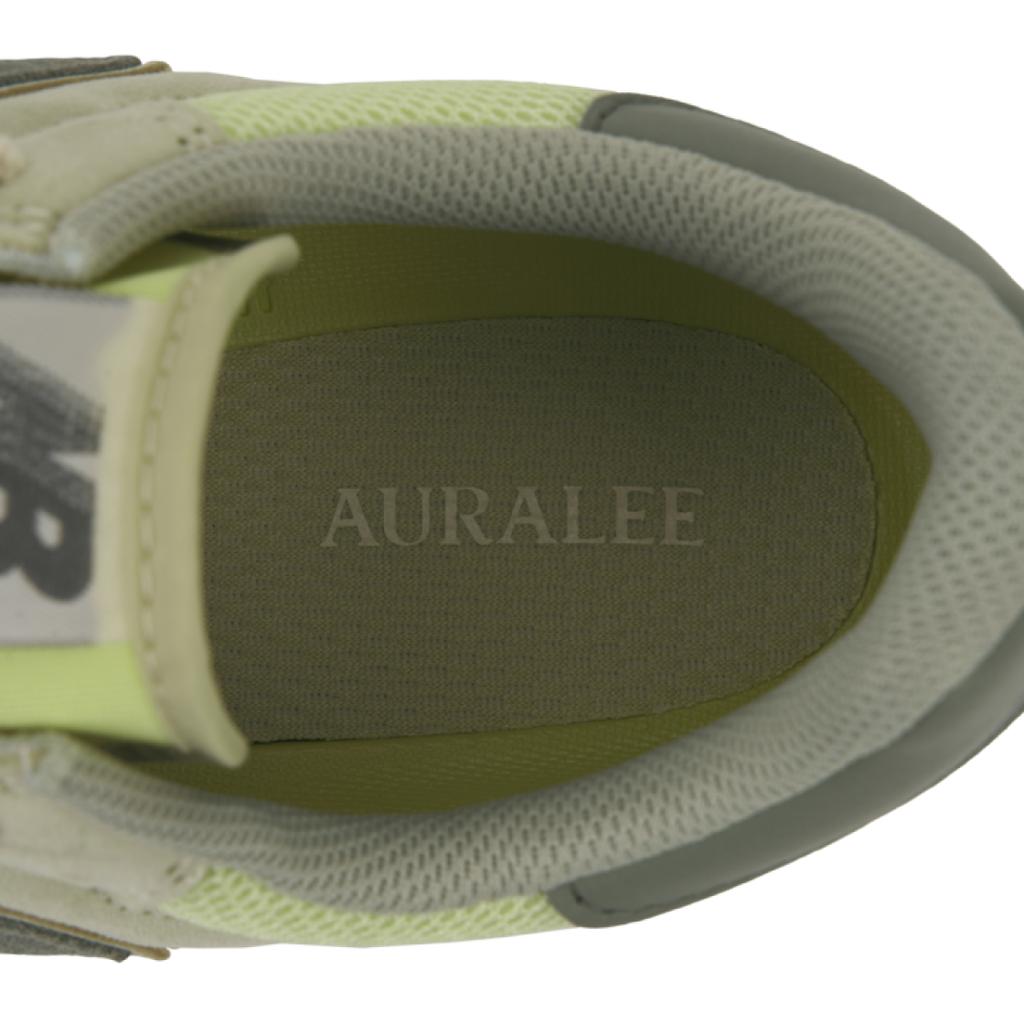 AURALEE x New Balance 475 Алоэ Стирка Бук Орех Унисекс Кроссовки Желтый Кувшинка U475AR