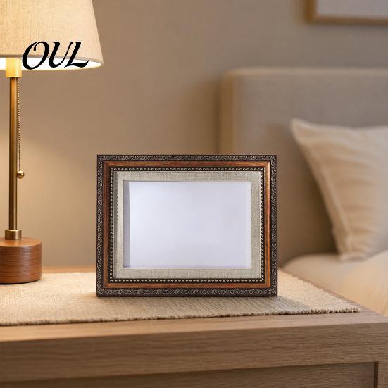 Multi-layer Cardboard Frame Vintage Photo Frame, Art Mat Picture for Tabletop Display Classic Studio & Wall Mount, Decorative Portrait Photos