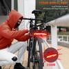 Elecpow Smart Bike Taillight Bike Anti Theft Alarm Horn With Remote Rechargeable Waterproof Bicycle Rear Lamp With Turn Signals