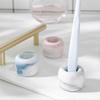 Ceramic Toothbrush Holder Marble Grain Ring Stand for Home Use 2Pcs