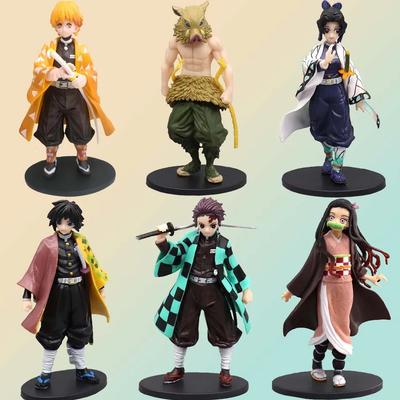 Аниме Demon Slayer Kimetsu no Yaiba фигурка Камадо Танджиро фигурка Agatsuma Zenitsu Nezuko Warrior ПВХ модель игрушки