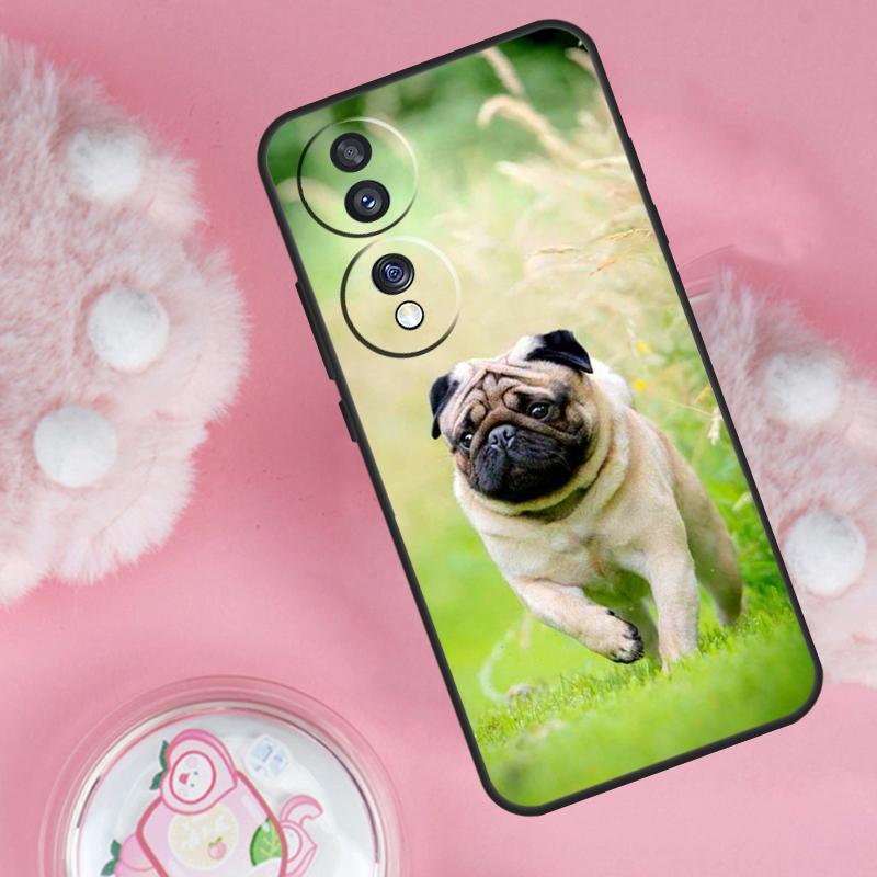 Чехол для собаки Мопс Французский бульдог для Honor Magic 6 5 7 Lite Honor 200 Pro 50 70 90 Lite X9b X9a X8b X8a X8 X9 X9c