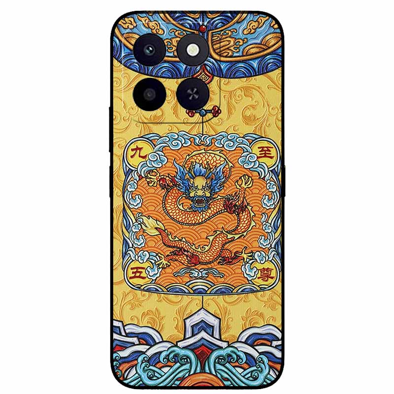 3D Cartoon Emboss Cases For Honor X6a / X6b / X6c Relief Embossed Retro Silicone Back Cover For X6B Black Funda Anime Bumper X6C