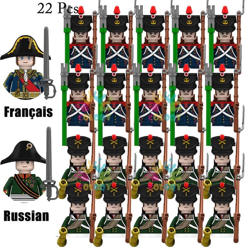 Kids Toys 22Pcs/10Pcs Napoleonic Wars Military Soldier Building Blocks Imperial Navy Figures Toys For Kids Birthday Gifts