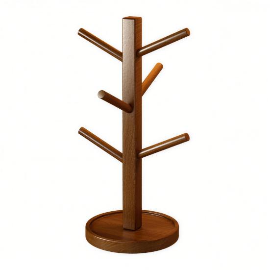 Настольная полка-держатель для стаканов из массива дерева, перевернутый держатель для чашек, несущая способность, штабелируемый, для кухни, ресторана, дома