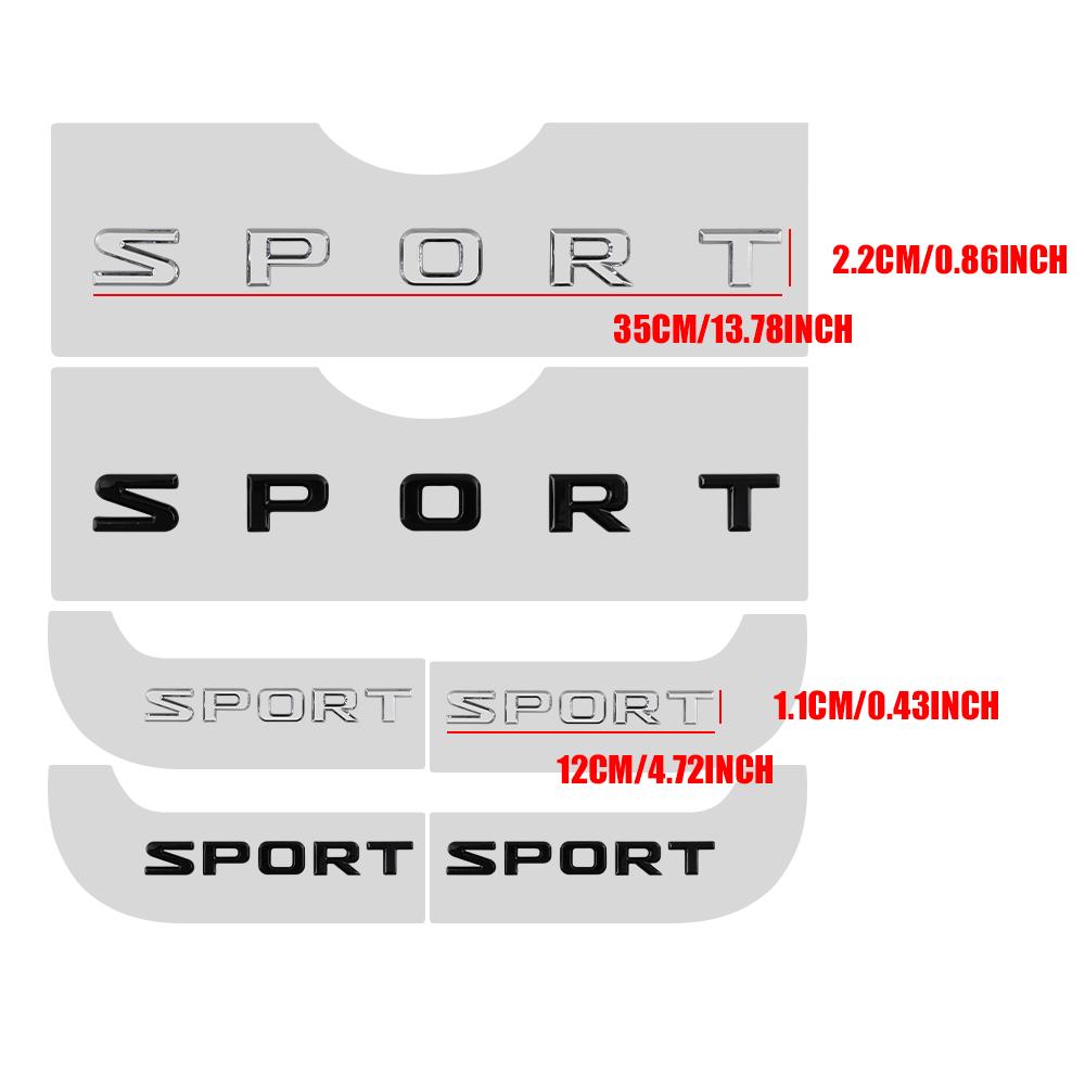 ABS Car Decor Decal SPORT Badge Auto Fender Sticker Sticker Accessories For Lexus CT200H IS300H IS200 IS250 RX350 NX200 GS430 GX