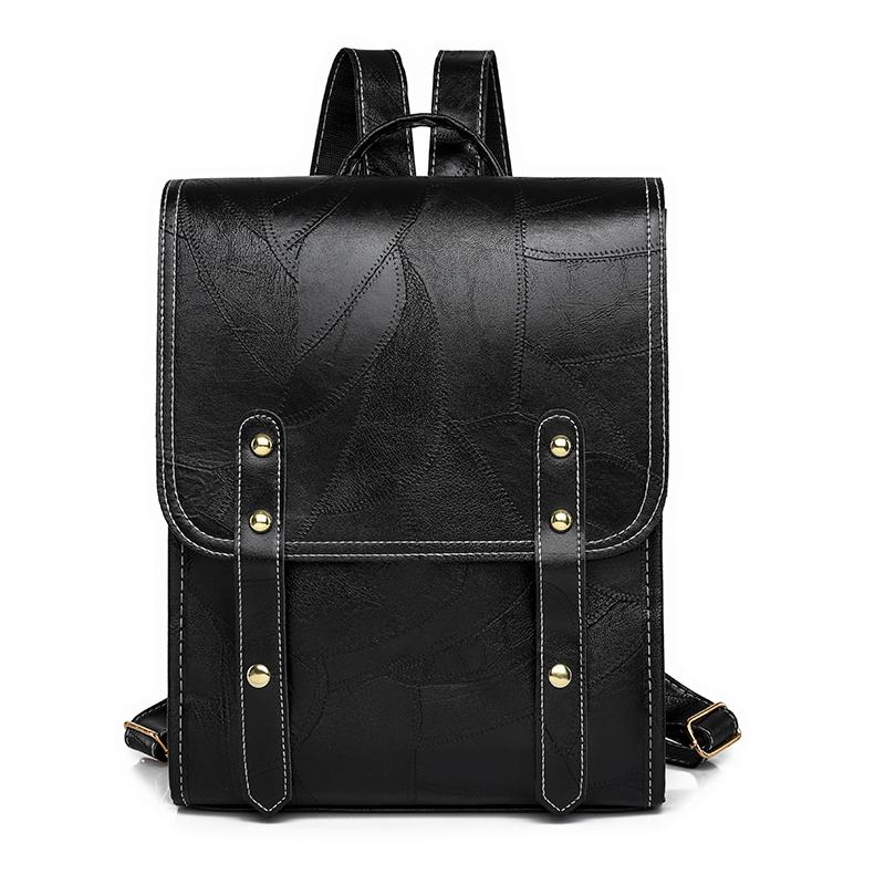 Новый модный женский рюкзак из искусственной кожи с большой вместимостью, водонепроницаемый, для колледжа, модные школьные сумки для ноутбуков и девочек