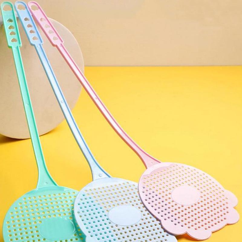 Elastic Long Handle Flyswatter Pendable Plastic Fly Swatter Durable Flying Insect Bat Swatter Home Outdoor Fly Catcher Tool