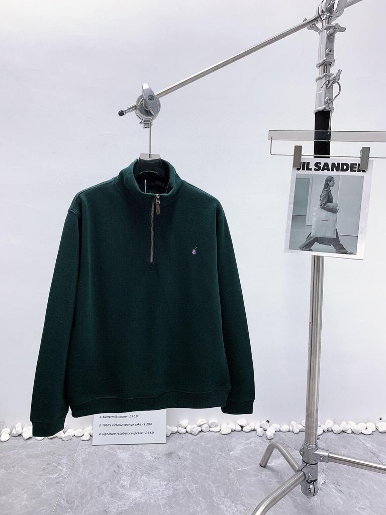 Унисекс RL Pony Logo Толстовка с застежкой-молнией на половину длины