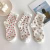 Breathable Ankle Socks Fruits Flower Prints Casual Socks Sweat Absorption Tube Socks