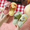Linen Children's Slippers Radish Rabbit Four Seasons Home Indoor Non-slip Silent Breathable Sweat-absorbing Cartoon Slippers Men and Women