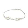 [I2618] - Silver Bracelet 'Goddess Opal' Silver White (rhodium-plated) - 15 Mm