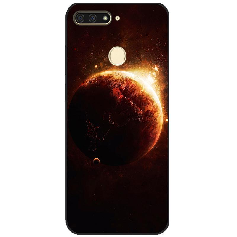 cases for huawei Y6 2018 case 5.7 inch Atu-L21 cover for huawei Y6 Prime 2018 back cover protective soft touch tpu flower rose