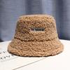 Lamb Faux Fur Bucket Hat Thickened Warm Teddy Velvet Winter Hats For Women Lady  Outdoor Plush Fisherman Hat