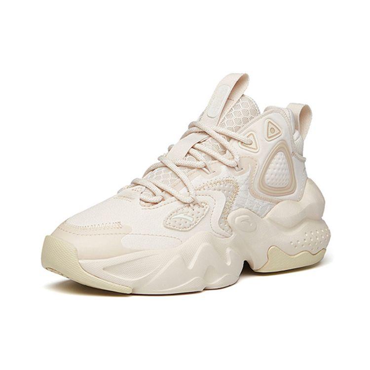 Anta Кроссовки Lifestyle Series с амортизацией, нескользящие, средней высоты, для пап, женские, грязно-серые 122148080-2