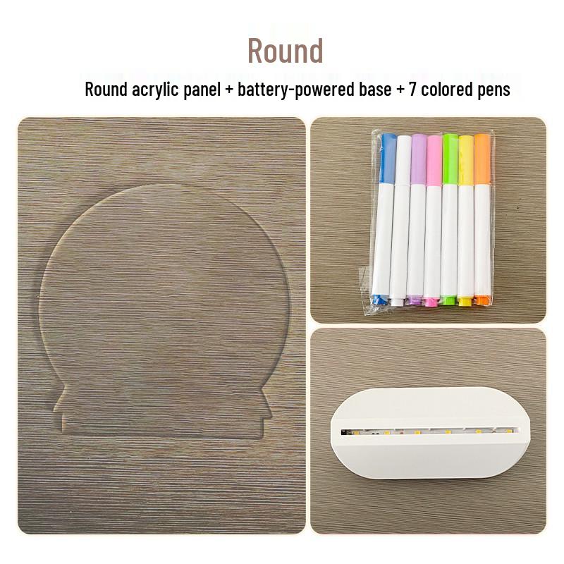 Стираемая светодиодная доска для рисования для детей – Портативная настольная доска для рисования и сообщений