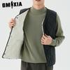 GMXIA Мужской жилет осень-зима плюс флис теплый для молодежи и среднего возраста с внутренним карманом мужской короткий жилет с ромбовидными пуговицами