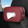 Tissue Holder In Car PU Leather Car Napkin Dispenser Car Visor Tissue Holder Backseat Tissue Cover Sun Visor Accessory For Car
