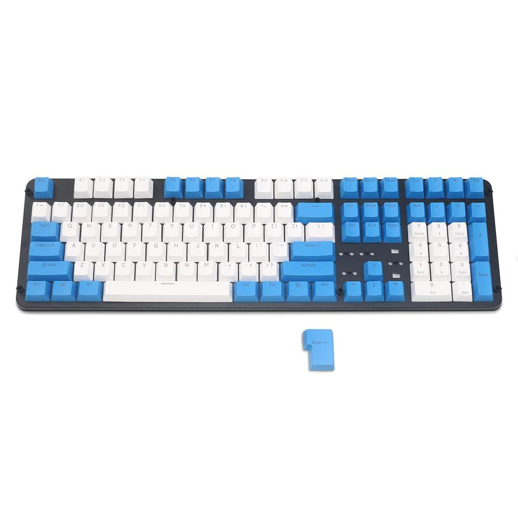 Happy Balls PBT Keycap Backlit Setting Double Shot Cherry MX Keycap Fit 87 108 104 MX Switch Mechanical Keyboard Blue White Combo /
