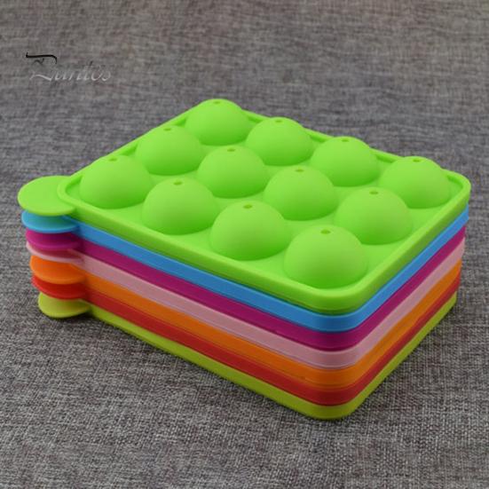 1 комплект формы для леденцов, 12 полостей, многофункциональная силиконовая полусферическая форма для шоколада для детей