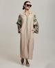 Linen Dress Seam 190575 XS-S Beige