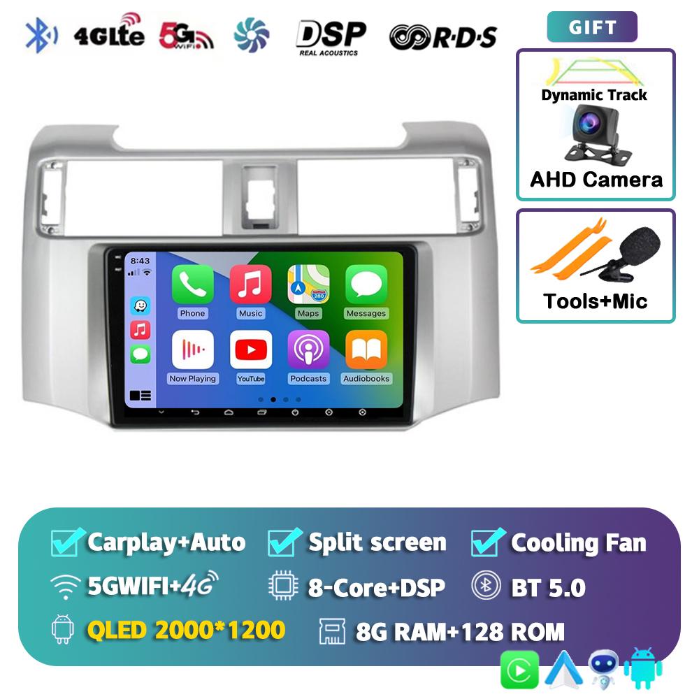 Android 14 Carplay Car Radio для Toyota 4Runner 4 Runner 2014 2015 2016 2017 2018 2019 Мультимедийный видеоплеер GPS 2Din Stereo